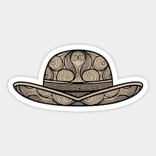 A Bowler hat Sticker